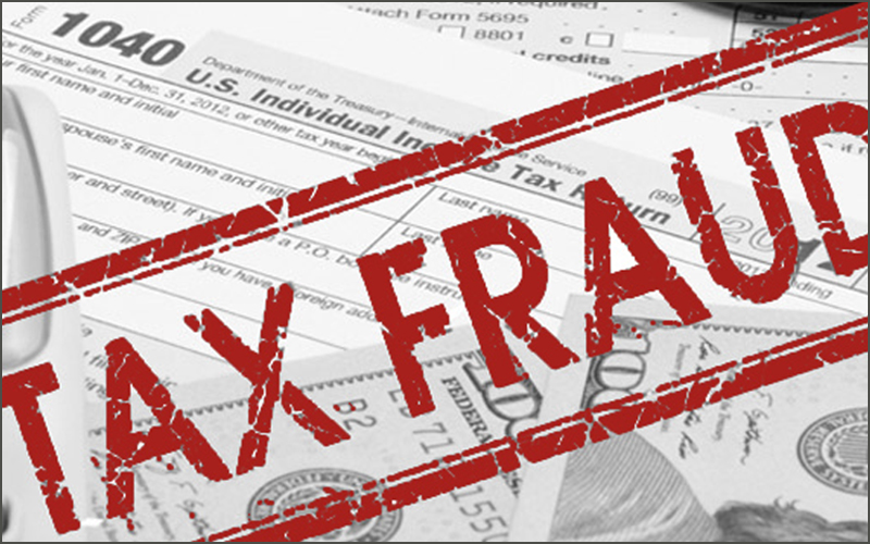 Tax fraud graphic
