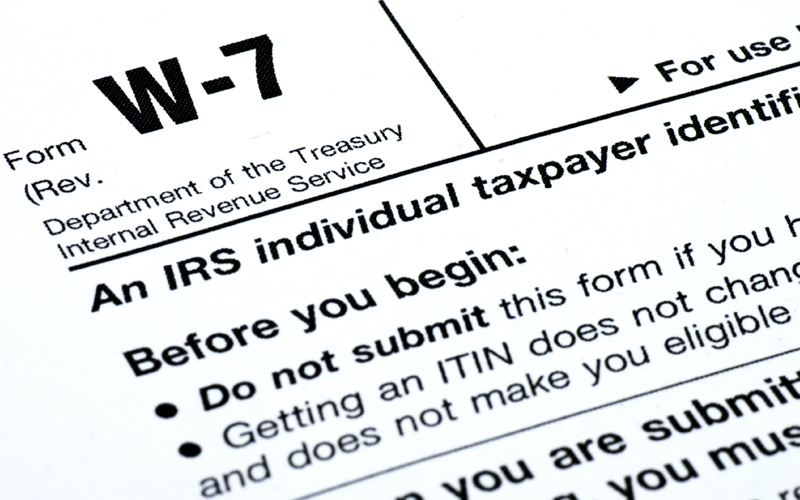 Picture of tax forms