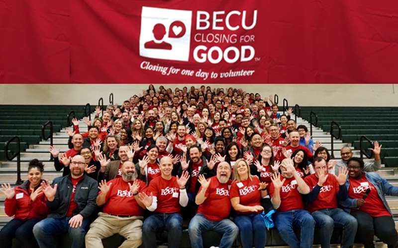 Photo of BECU employees at financial reality fair