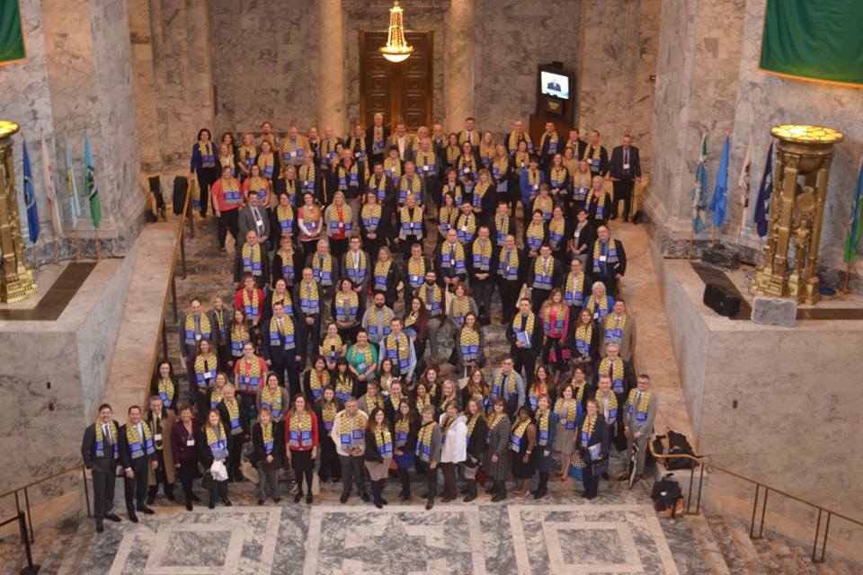 2017 Washington CU Day at the Capitol group