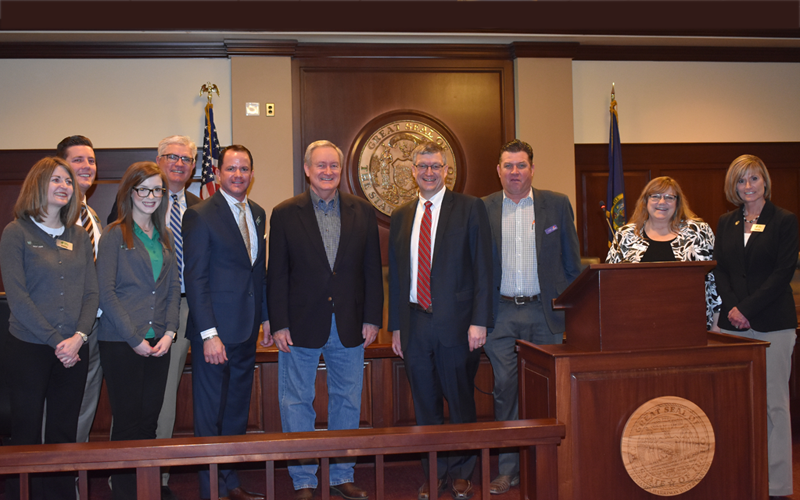 Picture of Sen. Mike Crapo, Troy Stang, NWCUA andI daho Advocates
